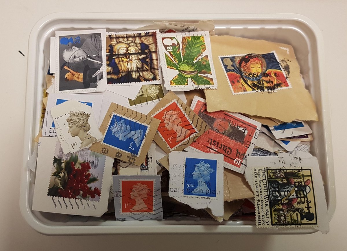 Postzegelpakket Engeland niet afgeweekt.
