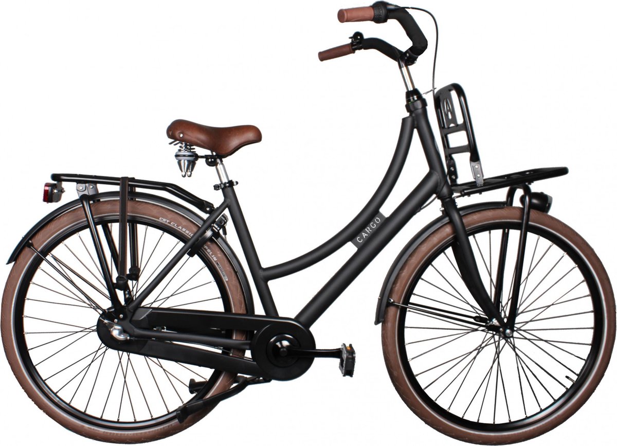 Avalon Cargo - Fiets - Vrouwen - Matzwart - 50