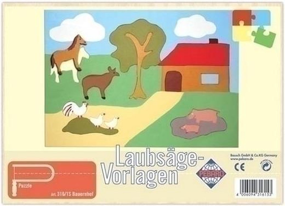 Figuurzaag patroon puzzel Boerderij