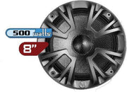 Audiopipe 8" 500 Watt Carbon speaker met beschermring