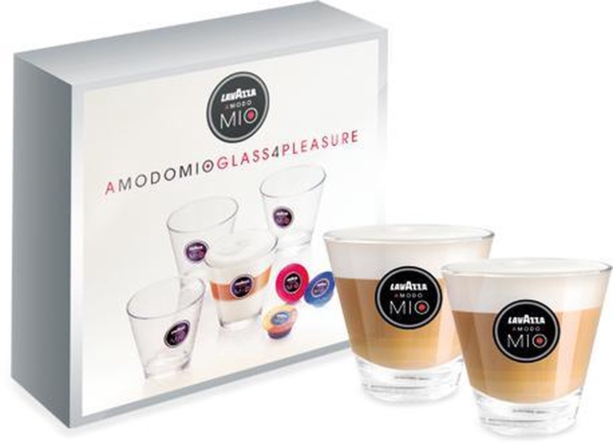 glazen koffiekopjes set van 4