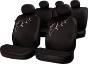 Car Plus Stoelhoezenset Tallo Uni Polyester Zwart 15-delig