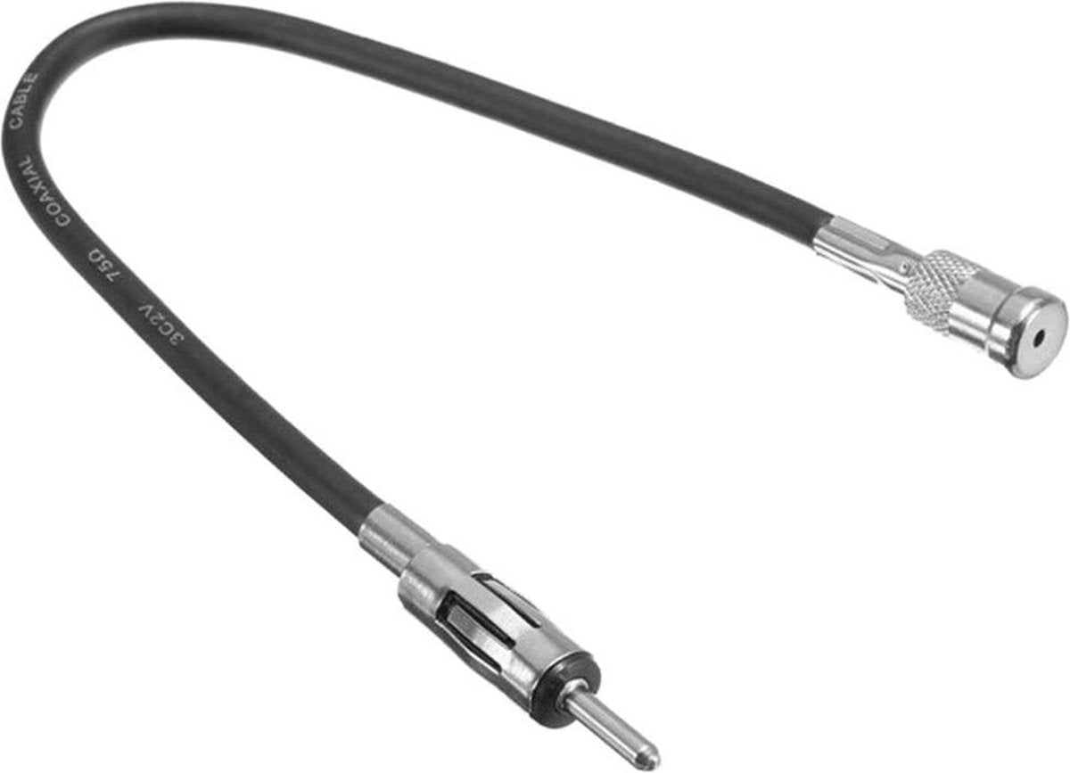 Auto antenne verloopkabel - ISO naar DIN - 30 cm