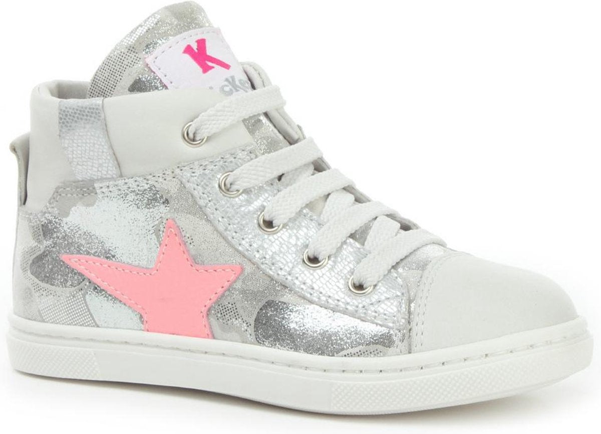 Kickers - Kick M.Bottien 2640 - Gesloten Schoenen - Meisjes - Zilver - Roze - Mimetico E Argento