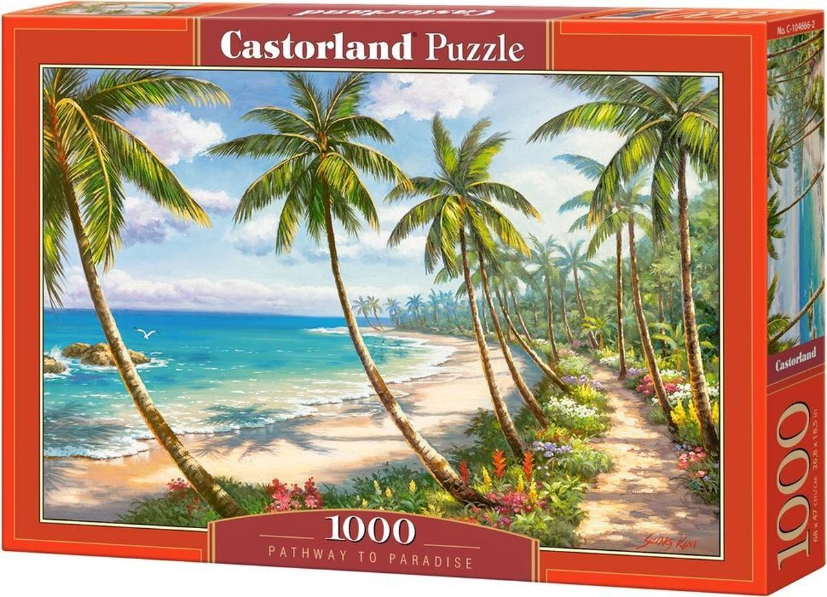 Castorland Puzzel Pathway To Paradise Karton 68 Cm 1000 Stukjes