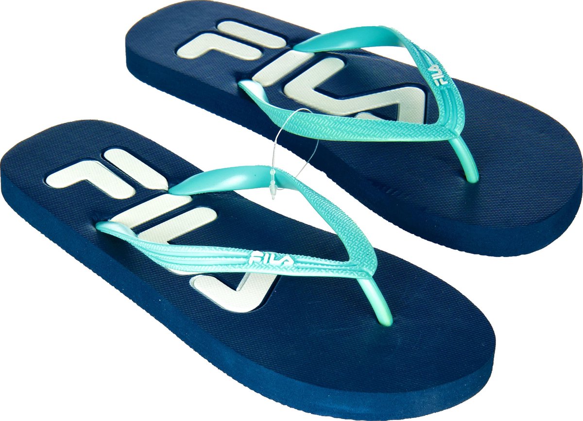 Dames Teenslippers | Fila Troy Flip Flop| Blauw | Maat 38