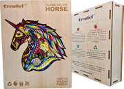 Regenboog Eenhoorn - Houten Puzzel Volwassenen - Jigsaw puzzels - A3 formaat