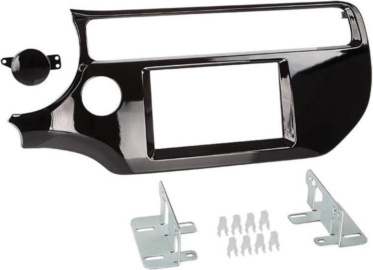 2-DIN frame ECO Kia Rio 2015 -> Piano Zwart