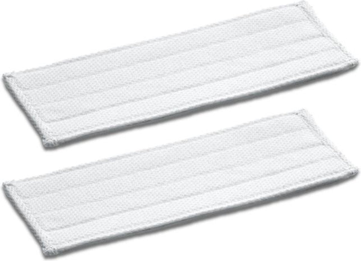 Karcher dweildoek - 2stuks - voor de reiniging van alle gladde oppervlakken met de KV4  raamwisser ruitenreiniger - met klittenbandbevestiging vensterreiniger - Window vac -