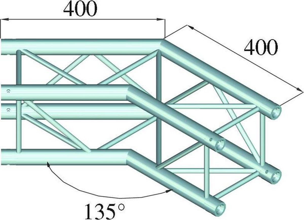 ALUTRUSS DECOLOCK DQ4-PAC23 2-Way Corner 135°