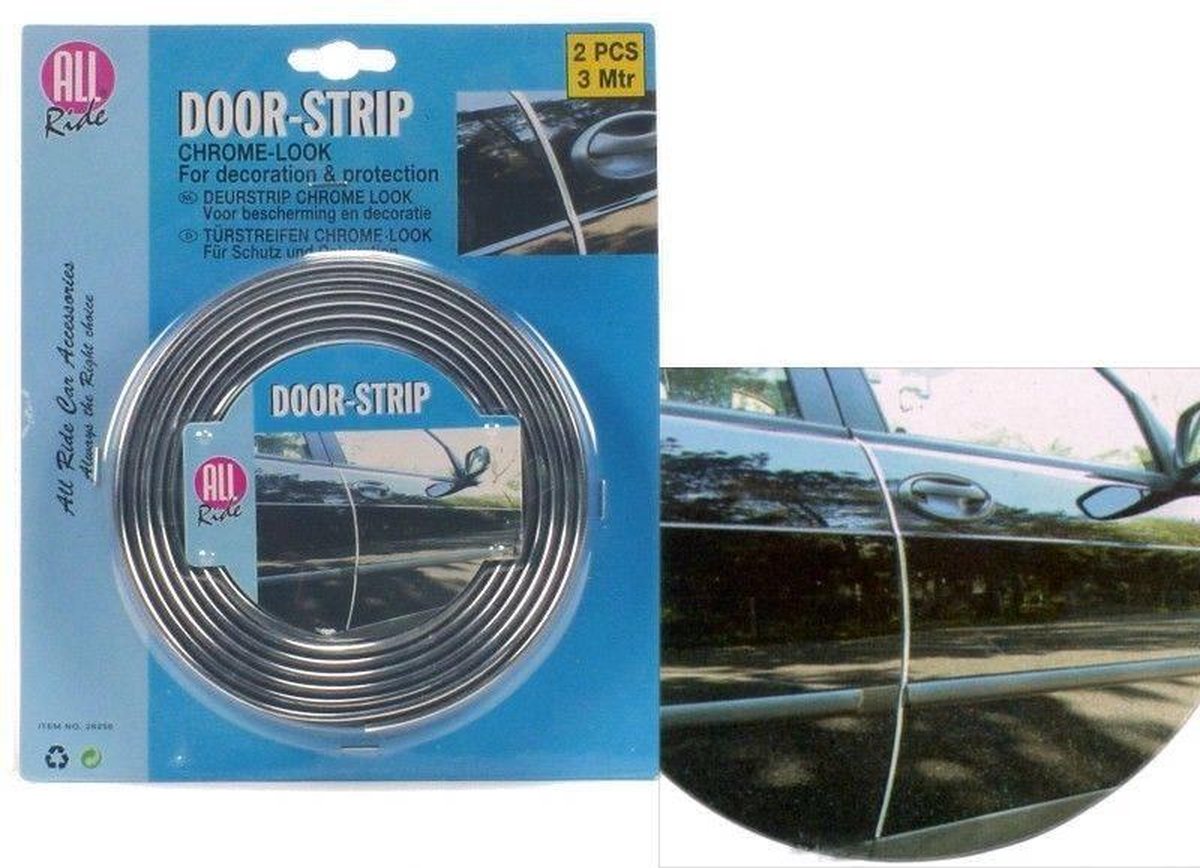 Deurstrips Chroom Look 2 x 3 Meter