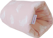 Hobea Mini voedingskussen roze met veren