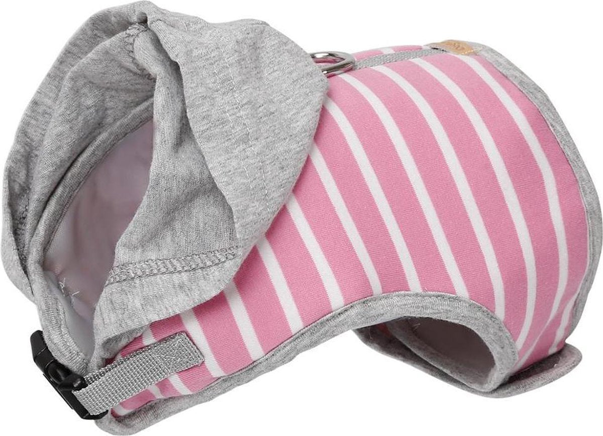 Verstelbaar harnas  - jasje vooor katten of hondjes - SMALL - ROZE