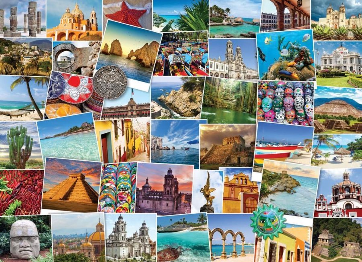 Puzzel 1000 stukjes - Globetrotter Mexico