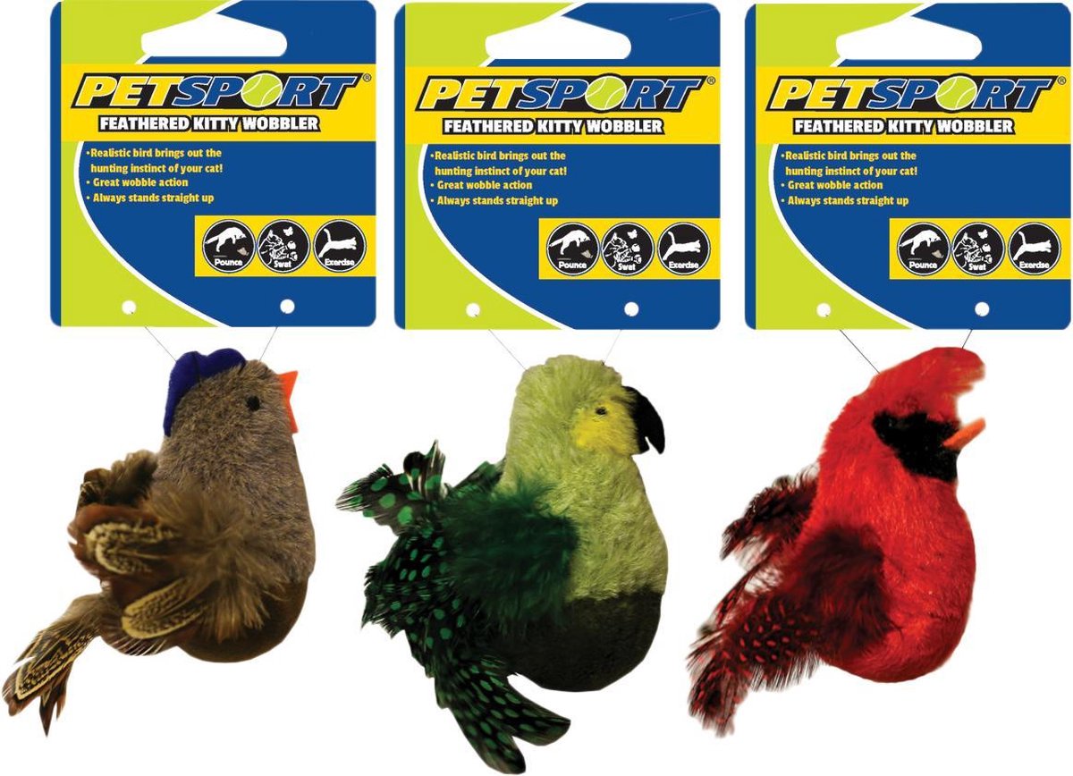 Feathered Kitty Wobbler groen