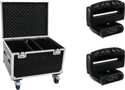 FUTURELIGHT Set 2x Wave LED Moving Bar + Case