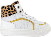 Witte Red Rag Sneakers Mid Cut Leopard