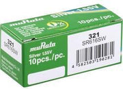 321 Knoopcel Zilveroxide 1.55 V 16 mAh Murata SR616SW-PBWW 10 stuk(s)