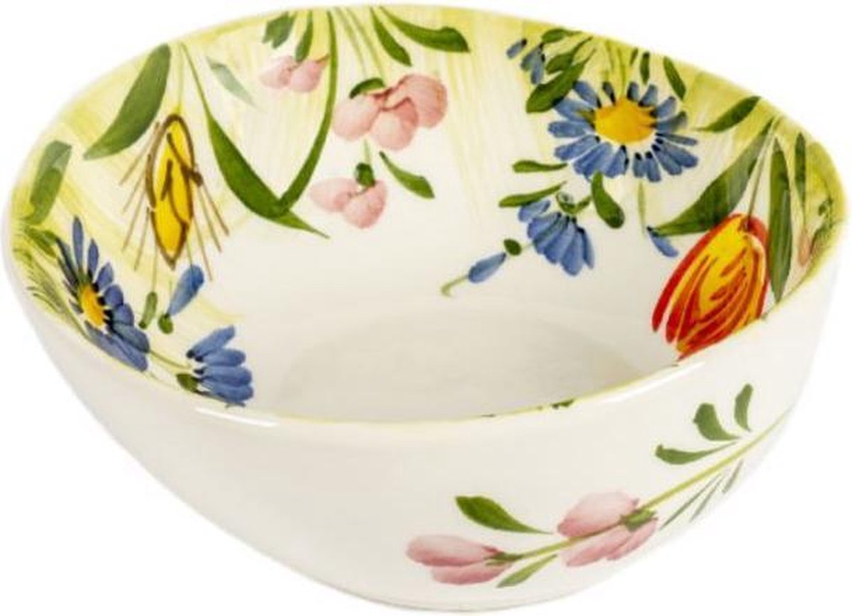 Organische schaal veldbloemen medium 20 x 7 cm | EWBL42 | Piccobella