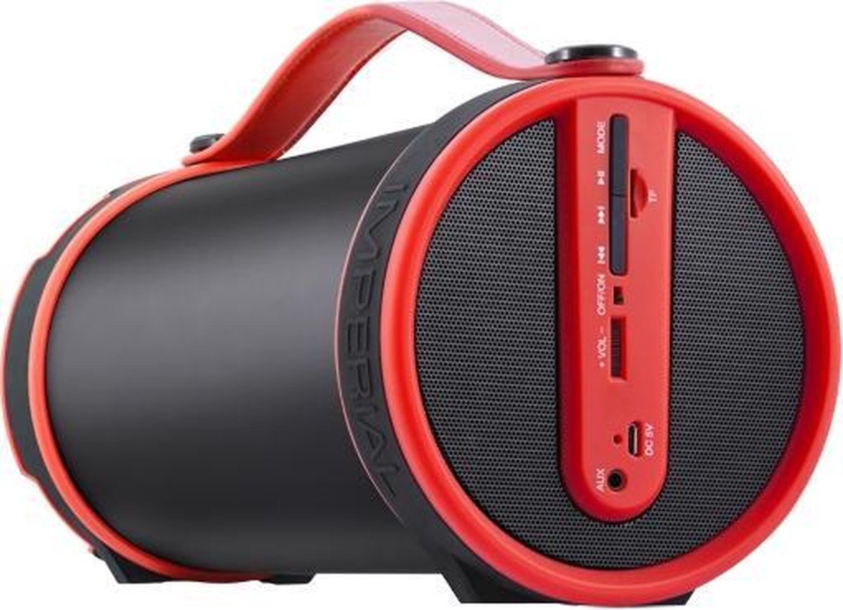 Imperial bluetooth speaker Beatsman zwart / rood - FM radio