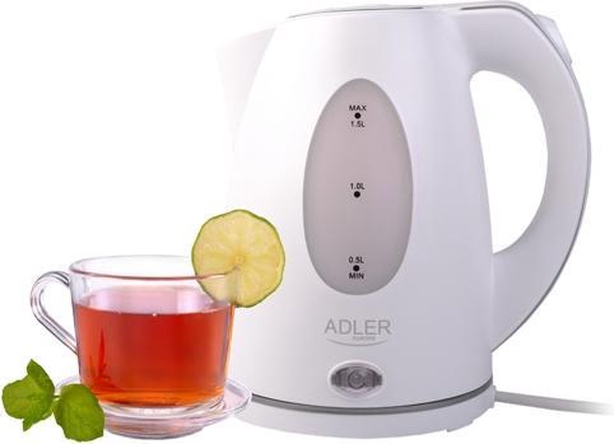 Elektrische waterkoker - 2000 watt - wit - 15. liter