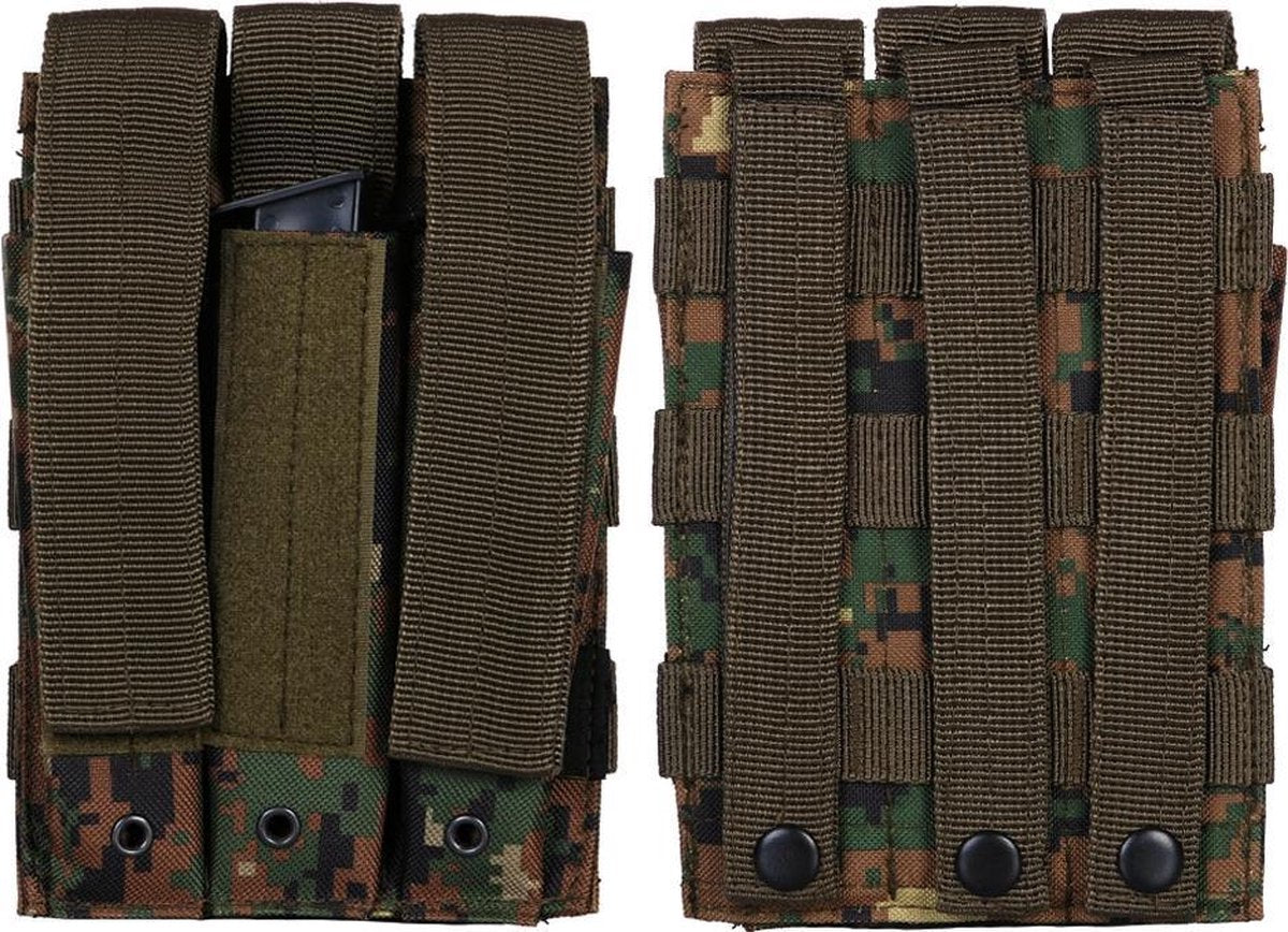 Molle pouch Sidearm 3 Mag. D digital WDL camo
