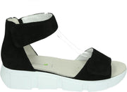 Waldlaufer 757802 H-Isa - Volwassenen Sandalen met hakDames Sandalen - Kleur: Zwart - Maat: 37