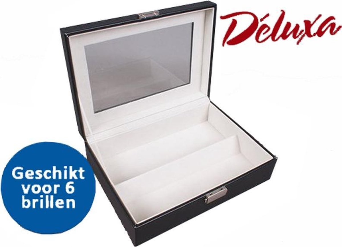 Deluxa brillen opbergbox - Opbergkist - Opbergkast - 6 brillen