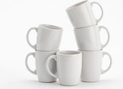 Lite-Body Hermes Thee beker 30 cl - Set van 6 stuks - Aardewerk - Wit