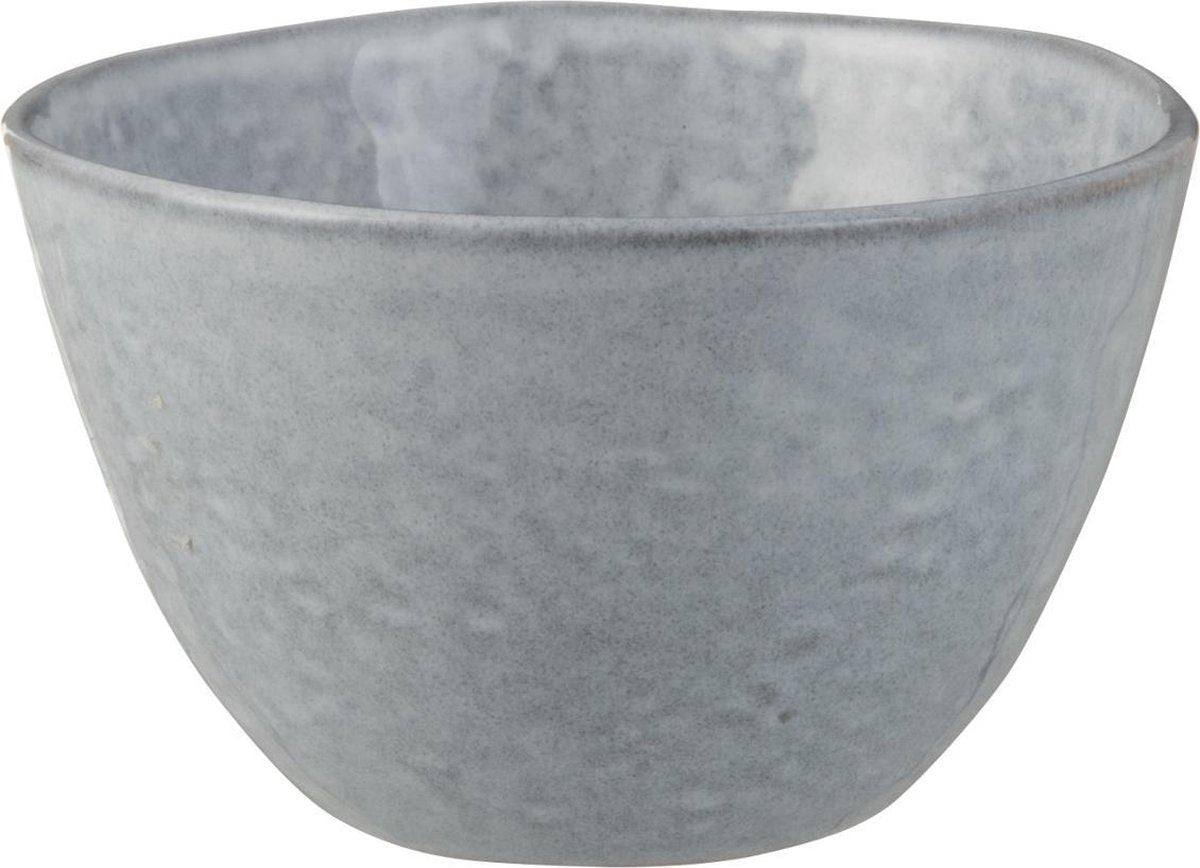 J-Line Kom Blinkend Keramiek Blauw Small