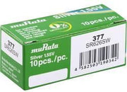 377 Knoopcel Zilveroxide 1.55 V 26 mAh Murata SR626SW-PBWW 10 stuk(s)