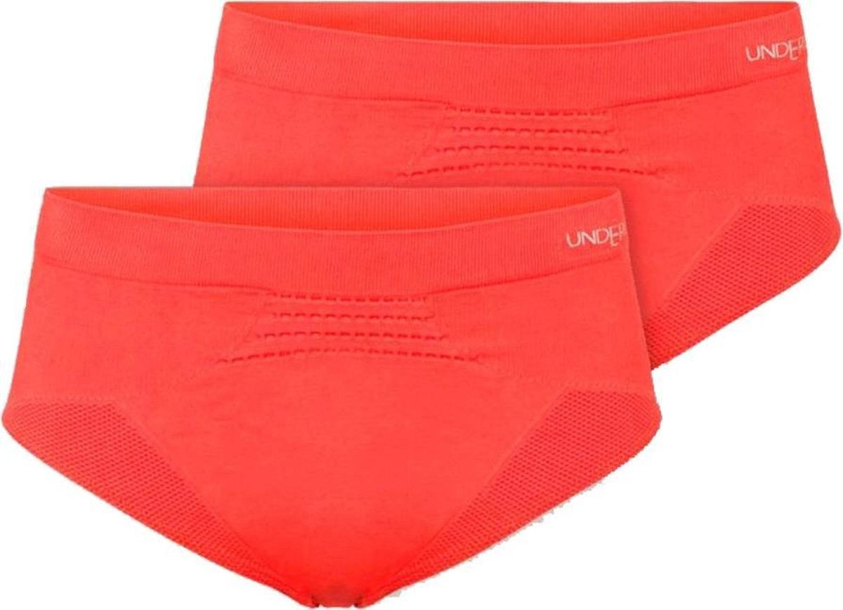 Underun Vrouwen Slip Duo Pack Oranje/Oranje - Hardloopondergoed - Sportondergoed - S