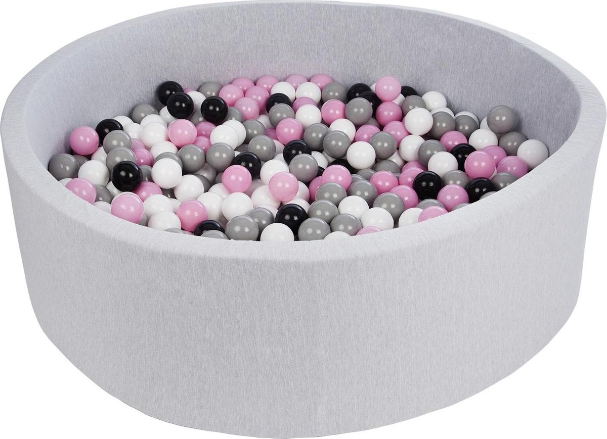 Zachte Jersey baby kinderen Ballenbak met 600 ballen
