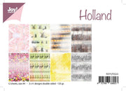 Joy!Crafts Papierset Holland - A4 - 4x3 vel  - dubbelzijdig - 200 gr. Hobbypapier om kaarten mee te maken