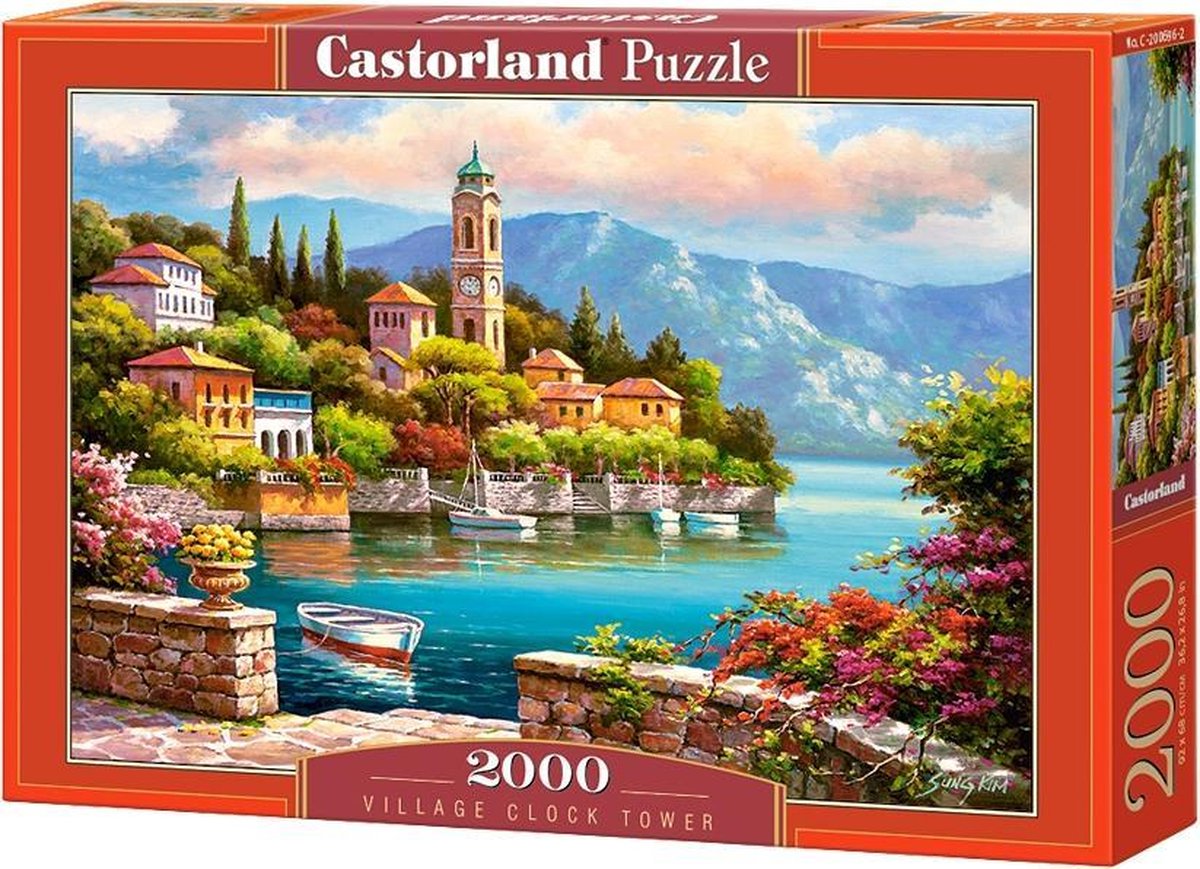 Village Clock Tower Legpuzzel 2000 stukjes