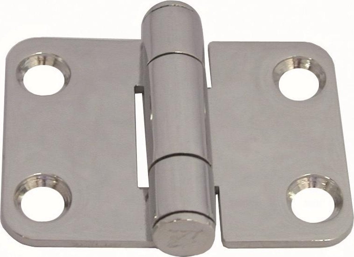 Luikscharnier - 49x37x2 - Rvs 304 - Knoop boven