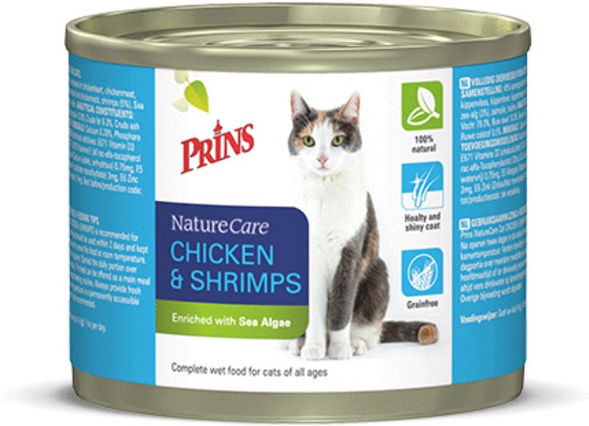 Prins Naturecare Cat Kip - Kattenvoer - 200 g