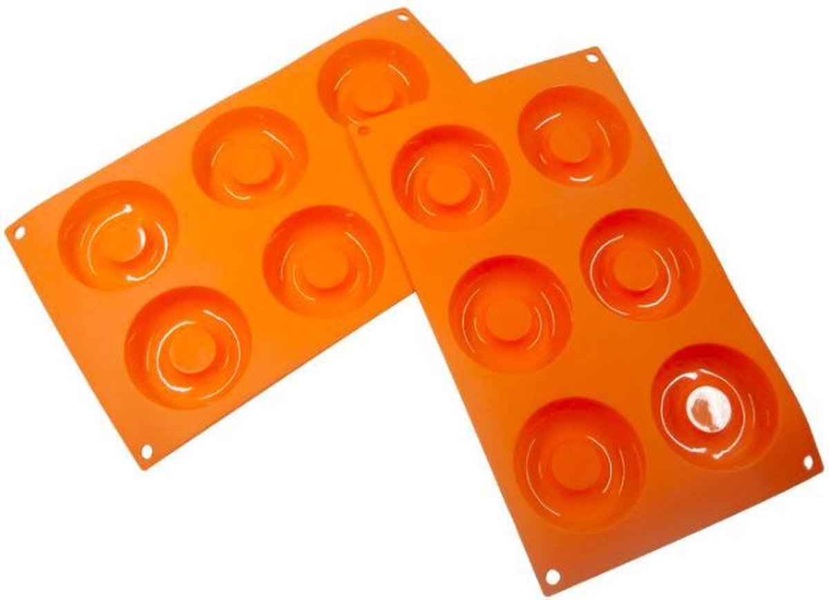 ProductGoods - 6x Luxe Siliconen Donut Bakvormen - Eigen Donuts Maken - Bakken - Bakvormen - Siliconen bakvormen
