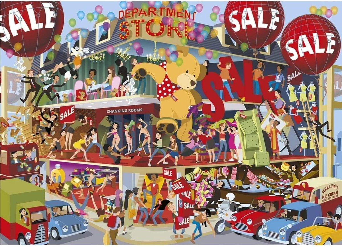 Gibsons puzzel Lifting the Lid - Department Store - 1000 stukjes