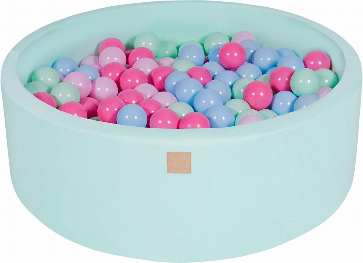 Ronde Ballenbak set incl 300 ballen 90x40cm - Mint: Mint