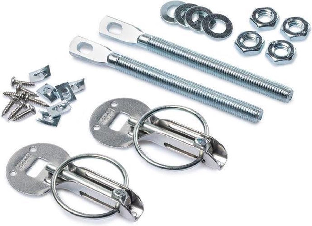 Grayston Universele Motorkaphaken Rvs Zilver