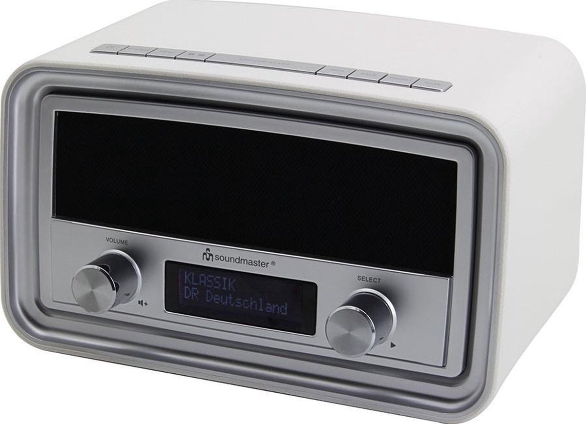 Soundmaster  UR190WE Wekker radio DAB+ tafelmodel - Wit