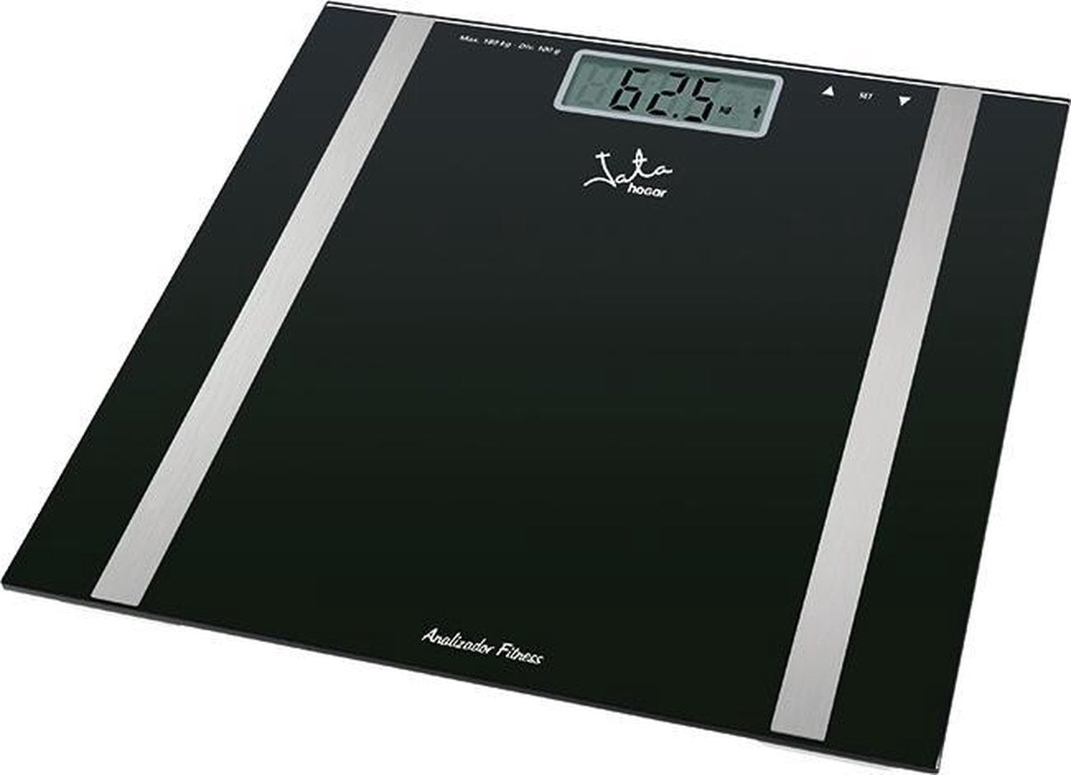 JATA Mod. 531 Elektronische weegschaal Vierkant Zwart