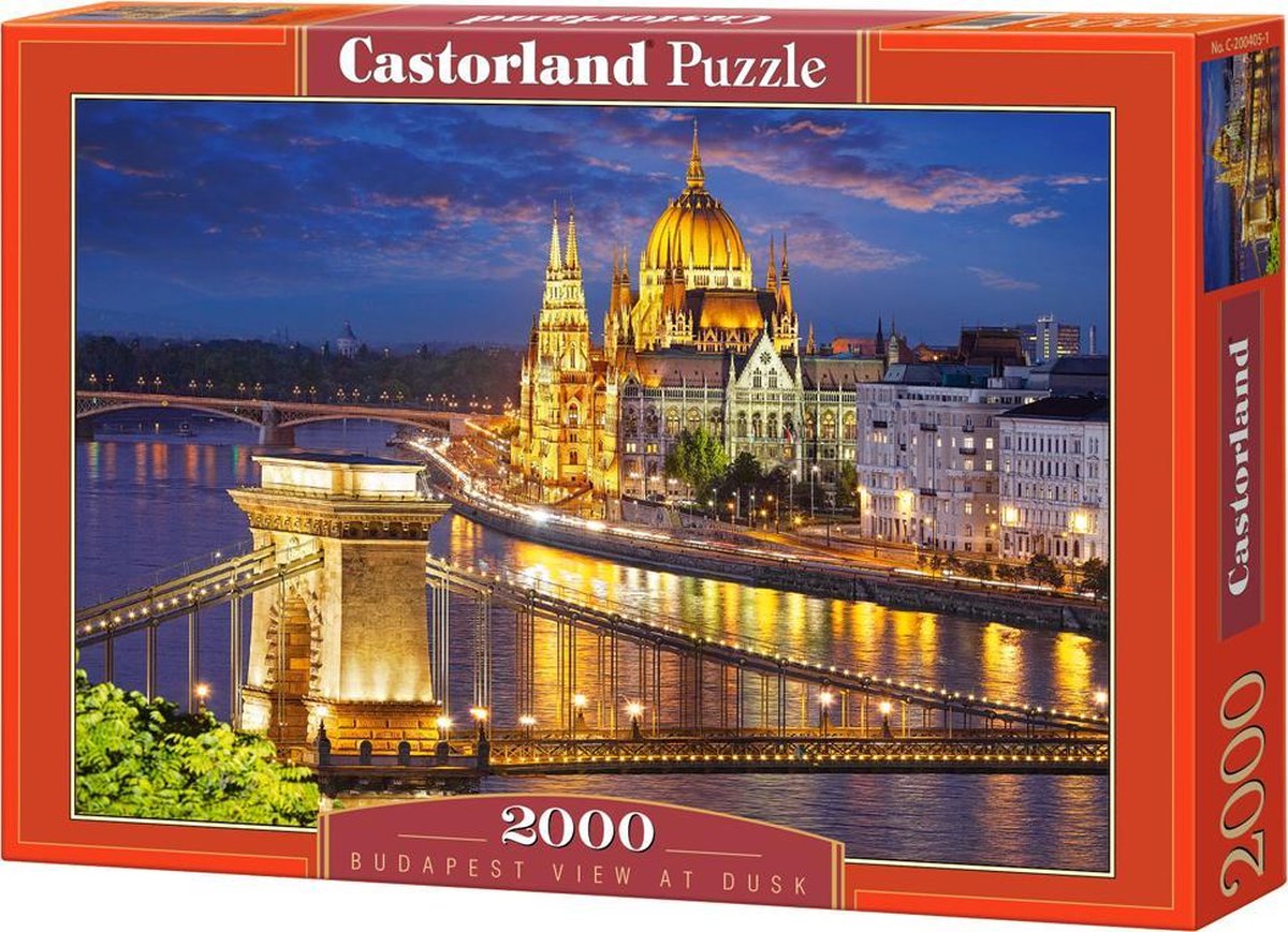 Budapest view at dusk Legpuzzel 2000 stukjes