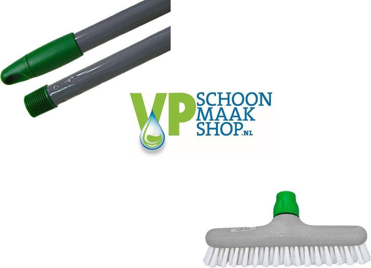 Schrobber met steel / luiwagen nylon met steel