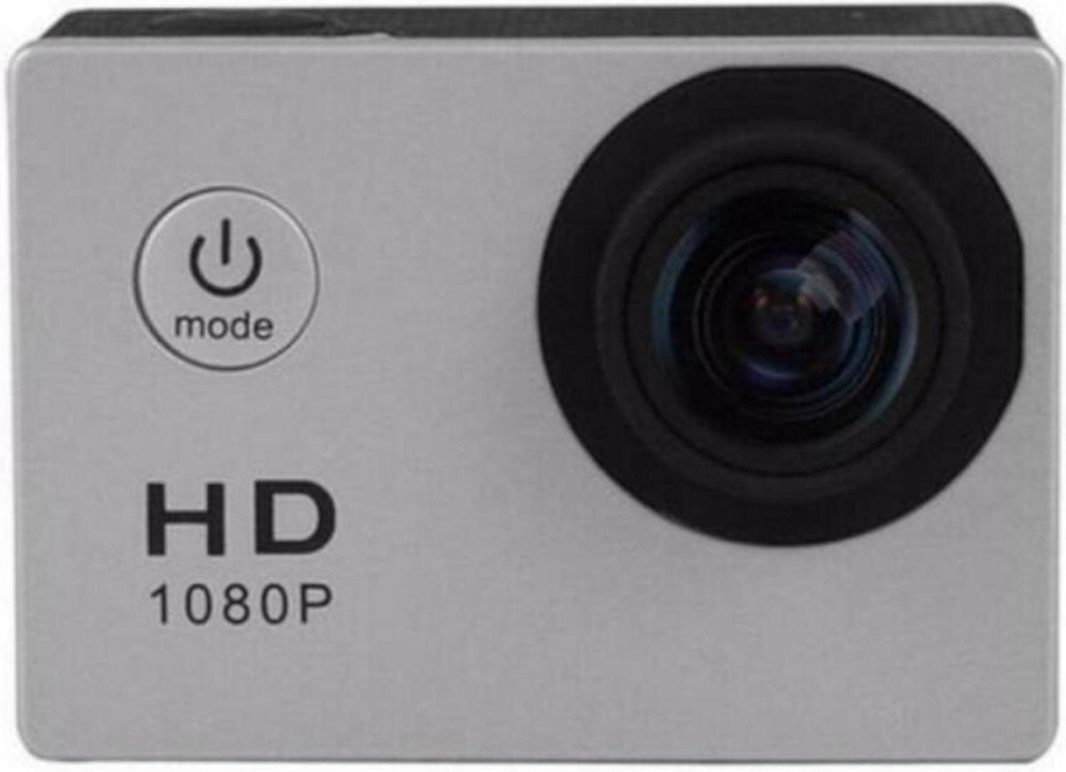 CloudCam Go-Pro Met Beschermhoes | Action Cam Waterdicht | Stevig | Grijs