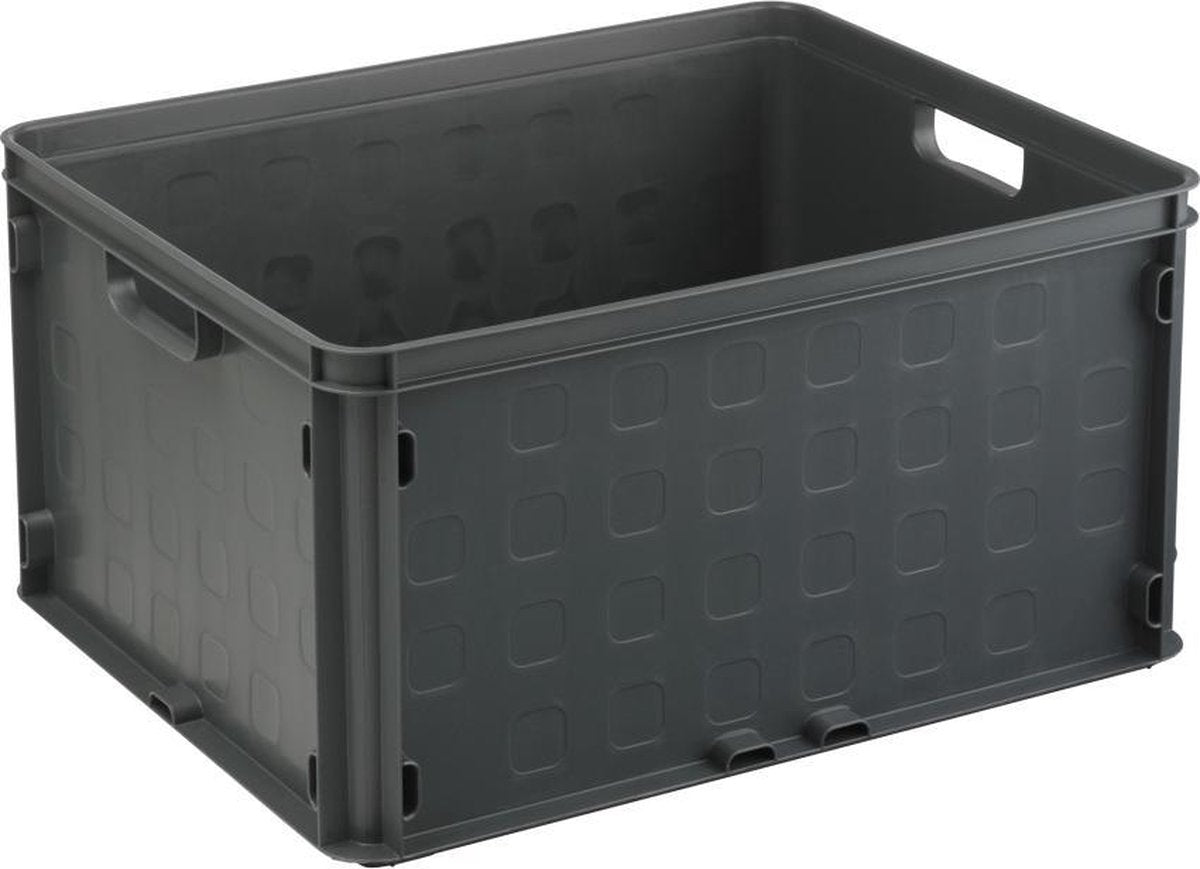 Sunware - Square gesloten krat 52L antraciet - 50