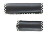 Falkx Handvatten 125/85 Mm Leer Zwart Per Set