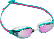 Aquasphere Fastlane - Zwembril - Volwassenen - Pink Titanium Mirrored Lens - Roze/Turquoise
