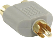 Bandridge Subwoofer/Tulp mono (m) - Tulp stereo (v) audio adapter